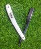 AVEU Professional Straight Edge Barber Shaving Razor, White and Black view 2