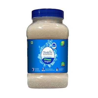 Diabliss Natural Herbal Cane Sugar  1.75kg Jar | Clean Taste | Ideal for Tea, Coffee, Cooking & Baking | Herbal-Infused | No Bitterness