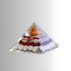 AAMEZING PRODUCTS Laxmi Pyramid Original Gomati Chakra, Rudraksha, Cowrie Kodi Maha Laxmi Pyramid - 90mm Large Orgonite Pyramid with Shree Yantra - Vastu Items for Good Luck, Money & Wealth view 1