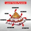 AAMEZING PRODUCTS Laxmi Pyramid Original Gomati Chakra, Rudraksha, Cowrie Kodi Maha Laxmi Pyramid - 90mm Large Orgonite Pyramid with Shree Yantra - Vastu Items for Good Luck, Money & Wealth view 2