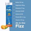 U-VITA Fuel Station Electrolyte Drink Mix, Orange Flavour, 20 Effervescent Tablets, with Vitamins and Minerals for Rapid Hydration (1) view 2