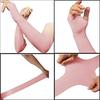 GIRLYZ ATTIRE Arms Sleeves Protective Summer Gloves Sun Burn Protection Hand Arm Skin Gloves for Girl's and Women's (Pair Of 1) (Baby Pink) view 2