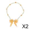CALANDIS 2xDoll Butterfly Flower Necklace Lacing Beads for 18'' Orange | Modern | Clothes & Accessories | Dolls view 2