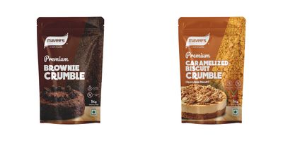 Brownie & Caramelised Crumble - Premium Toppings for Cakes | Ice Creams | Donuts | Baking Crumble Solutions | 1Kg (Pack of 2)