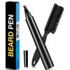 DKWIN Beard Pencil Filler for Men Barber Styling Pen with Bristle Beard Brush Waterproof, Sweat Proof Natural Shaping Up for Men Beard, Moustache view 1