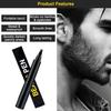 DKWIN Beard Pencil Filler for Men Barber Styling Pen with Bristle Beard Brush Waterproof, Sweat Proof Natural Shaping Up for Men Beard, Moustache view 4