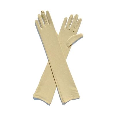 GIRLYZ ATTIRE Arms Sleeves Protective Summer Gloves Sun Burn Protection Hand Arm Skin Gloves for Girl's and Women's (Pair Of 1) (Skin Full Hand)