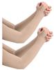 GIRLYZ ATTIRE Arms Sleeves Protective Summer Gloves Sun Burn Protection Hand Arm Skin Gloves for Girl's and Women's (Pair Of 1) (Skin) view 1