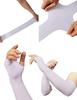 GIRLYZ ATTIRE Arms Sleeves Protective Summer Gloves Sun Burn Protection Hand Arm Skin Gloves for Girl's and Women's (Pair Of 1) (Purple) view 4