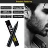 GRILL BUMP Beard Pencil Filler for Men Barber Styling Pen with Bristle Beard Brush Waterproof, Sweat Proof Natural Shaping Up for Men Beard, Moustache view 4