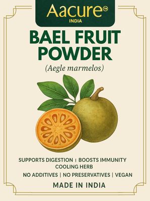 Aacure Bel Fruit Powder | 100 Grams | 100 + Cups | Herbal Bel Fruit Powder | Supports Gut Health