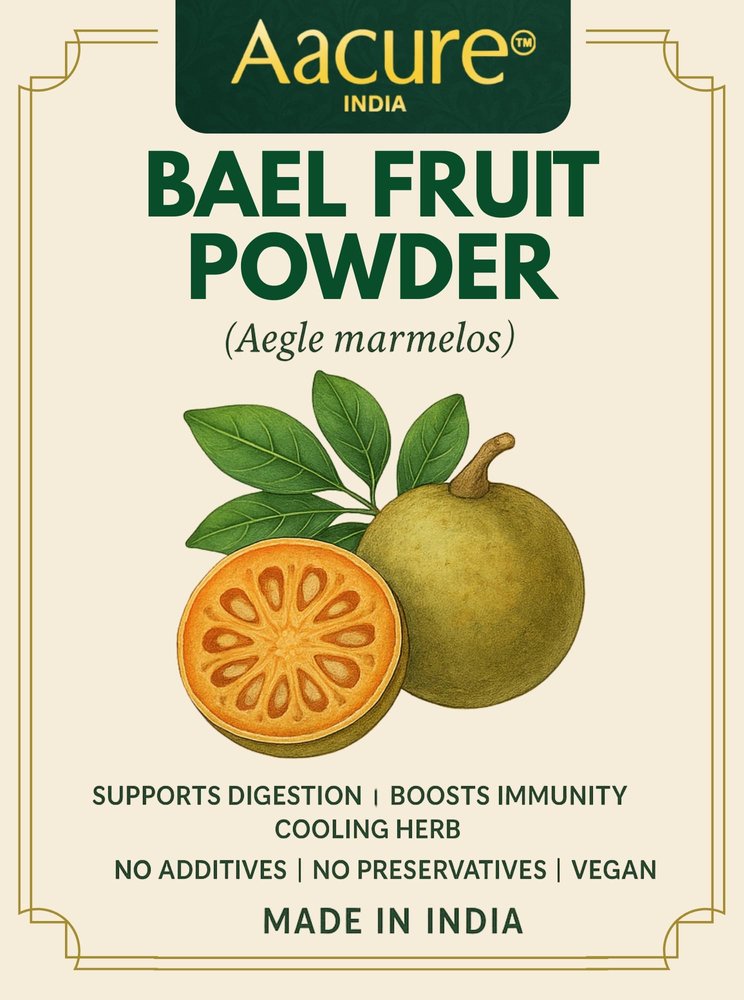 Aacure Bel Fruit Powder | 100 Grams | 100 + Cups | Herbal Bel Fruit Powder | Supports Gut Health