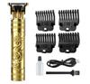 Hailfire Trimmer Men, Professional Hair Clipper, Cordless Electric Shaver for Beard, Hair, Mustache, and Face, Zero Gapped T-Blade Clippers with 4 Size Hair Combs, Perfect Men's Grooming Kit(Gold) view 1