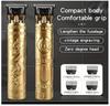 Hailfire Trimmer Men, Professional Hair Clipper, Cordless Electric Shaver for Beard, Hair, Mustache, and Face, Zero Gapped T-Blade Clippers with 4 Size Hair Combs, Perfect Men's Grooming Kit(Gold) view 2