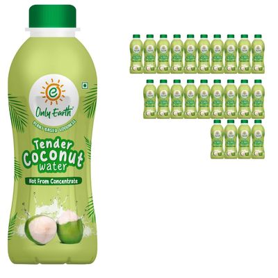Only Earth Tender Coconut Water | Not From Concentrate | No Added Sugar & Low in Calories |Packed with Electrolytes | BPA-Free Bottle | 165ml (Pack of 24)