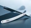 AVEU Professional Straight Edge Razor, White and Black, Traditional Style view 2