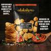 Dakshyn Homemade Potato Chips - Kara Tomato Chutney (80g x Pack of 3) | Indian Snacks Spicy Potato Wafers | Tomato Chips | South Indian Spicy Wafers | Homemade Snacks view 3