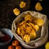 Dakshyn Homemade Potato Chips - Kara Tomato Chutney (80g x Pack of 5) | Indian Snacks Spicy Potato Wafers | Tomato Chips | South Indian Spicy Wafers | Homemade Snacks view 3