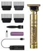 Excelanz Stylish Golden Wireless Beard, Mustache, Body Grooming Trimmer for Men, Multiple Guide Combs, 100 min Runtime, 4 Length Settings view 1