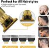 Excelanz Stylish Golden Wireless Beard, Mustache, Body Grooming Trimmer for Men, Multiple Guide Combs, 100 min Runtime, 4 Length Settings view 3