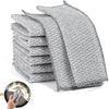 Double Sided Scrubbing Pad, Stainless Steel Wire, Non-Scratch Dish Scouring Pad, Heavy Duty Scrubber (10) view 1