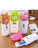 DOEASY Toothbrush Holder Case with Cute Cartoon Design, Transparent Storage Container with Cup, Portable Bathroom Organiser (1) view 4
