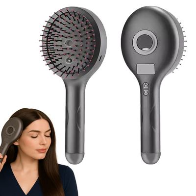 CBEX Electric Hair Comb for Hair Growth with Red LED Light Vibration Scalp Massager & Oil Applicator 4 Modes Head Massage Brush with Spray Function for Deep Scalp Care and Hair Regrowth