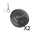 CALANDIS 2xRetainer Case with Lid Sealed Bracket Silicone for Invisalign Teenage Large | Oral Care view 2