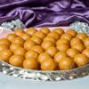 Besan Laddu Gud | Handmade Mithai with Desi Ghee | No Refined Sugar | Guilt-Free Indian Sweet | Traditional Festive Dessert | Healthy Sweet Gift Box | No Palm Oil view 1