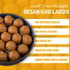 Besan Laddu Gud | Handmade Mithai with Desi Ghee | No Refined Sugar | Guilt-Free Indian Sweet | Traditional Festive Dessert | Healthy Sweet Gift Box | No Palm Oil view 4