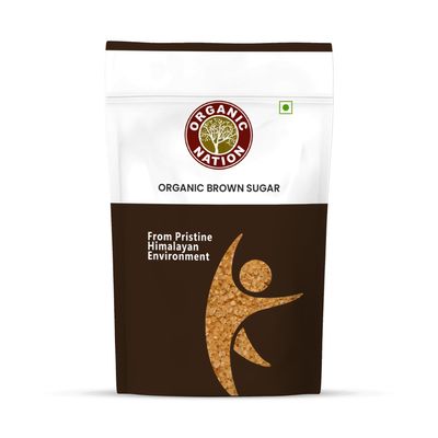 Organic Nation Brown Sugar 500g | Chemical-Free Sweetener | Ideal for Baking, Tea, Coffee