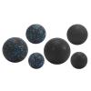 3 Pieces Massage Balls Compact Myofascial Balls for Foot Training Lower Back Black view 3