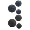 3 Pieces Massage Balls Compact Myofascial Balls for Foot Training Lower Back Black view 4