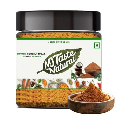 MJTASTENATURAL Coconut Palm Sugar, Natural Sweetener, Unrefined Sugar Pure (100g)