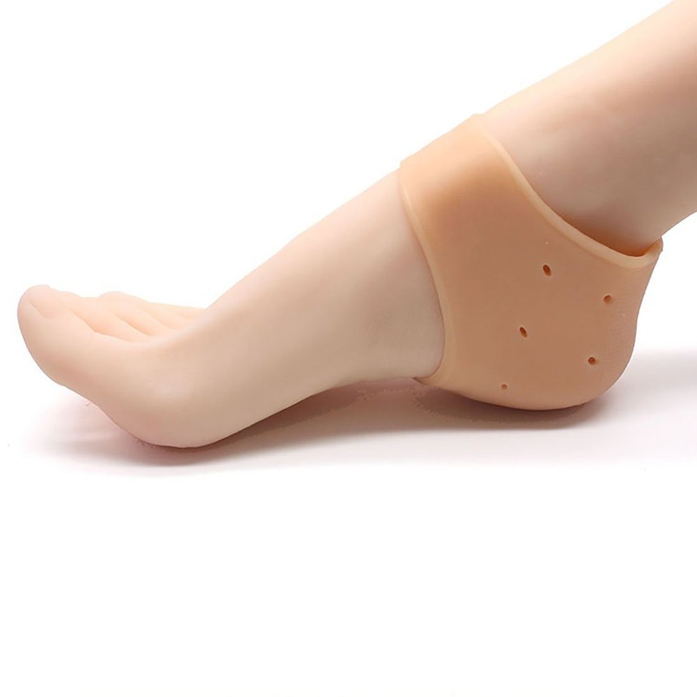 AARISH SAYA Anti Crack Silicone Gel Heel Pad Socks For Heel Swelling, Pain Relief, Cracked Heels Repair, Foot Care For Both Men & Women 1 Pair(2PCS) (Free Size). S32