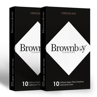 Brownboy 0.05mm Super Thin & More Time Male Protection Condom, Premium Condomms, Disposable Condomm for Men Combo Pack of 2 - Honeymoon Set of 20 Pcs (2, BR - 2 CHO)