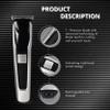 Hair & Beard Trimmer for Men Cordless Waterproof Trimmer with 4 Length Combs, Precision Blade, Cleaning Brush & Oil Bottle  Silver & Black view 2