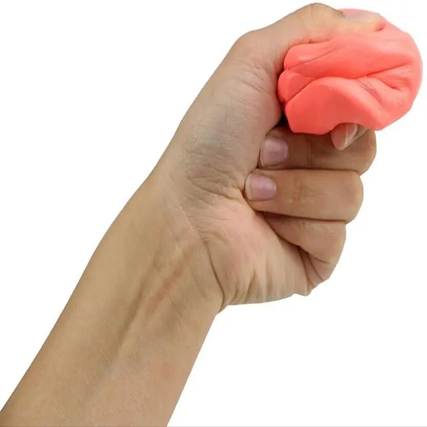 Marinova Therapeutic Standard Hand Exercise Putty For Rehabilitation Hand Grip/Fitness Grip, Red, Medium Soft