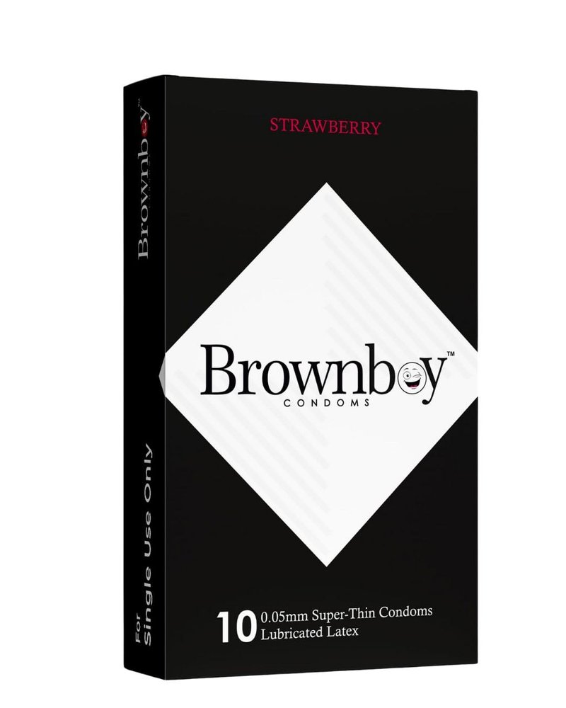 Brownboy Condoms Men's Condom, Ultra Thin Condom, Male Protection Condom, Premium Condomms, Disposable_10 PCS (1, BR - STR)
