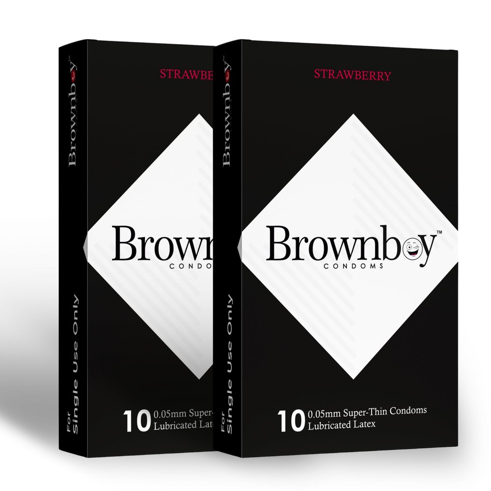 Brownboy 0.05mm Super Thin & More Time Male Protection Condom, Premium Condomms, Disposable Condomm for Men Combo Pack of 2 - Honeymoon Set of 20 Pcs (2, BR - 2 STR)