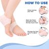 AARISH SAYA Anti Crack Silicone Gel Heel Pad Socks For Heel Swelling, Pain Relief, Cracked Heels Repair, Foot Care For Both Men & Women 1 Pair(2PCS) (Free Size). S77 view 4