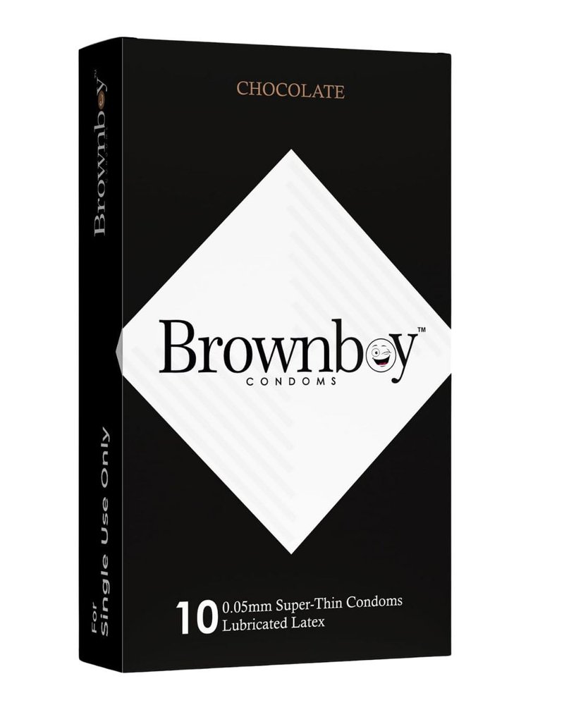 Brownboy Condoms Men's Condom, Ultra Thin Condom, Male Protection Condom, Premium Condomms, Disposable_10 PCS (1, BR - CHO)