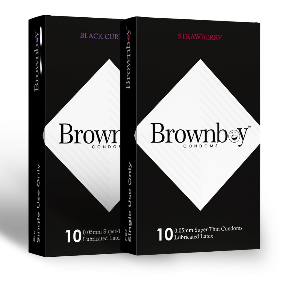 Brownboy 0.05mm Super Thin & More Time Male Protection Condom, Premium Condomms, Disposable Condomm for Men Combo Pack of 2 - Honeymoon Set of 20 Pcs (2, BR - STR/BCu)