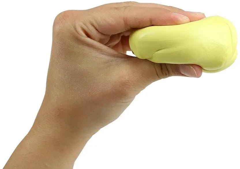 Marinova Therapeutic Standard Hand Exercise Putty For Rehabilitation Hand Grip/Fitness Grip, Yellow, Soft