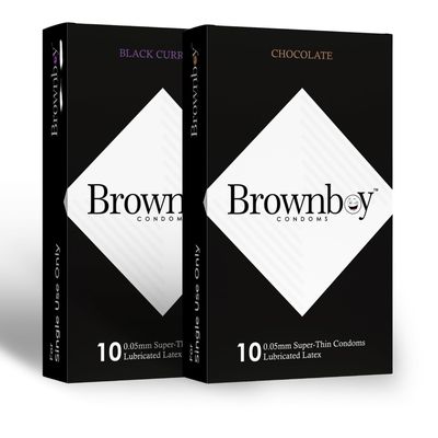 Brownboy 0.05mm Super Thin & More Time Male Protection Condom, Premium Condomms, Disposable Condomm for Men Combo Pack of 2 - Honeymoon Set of 20 Pcs (2, BR - CHO/BCu)