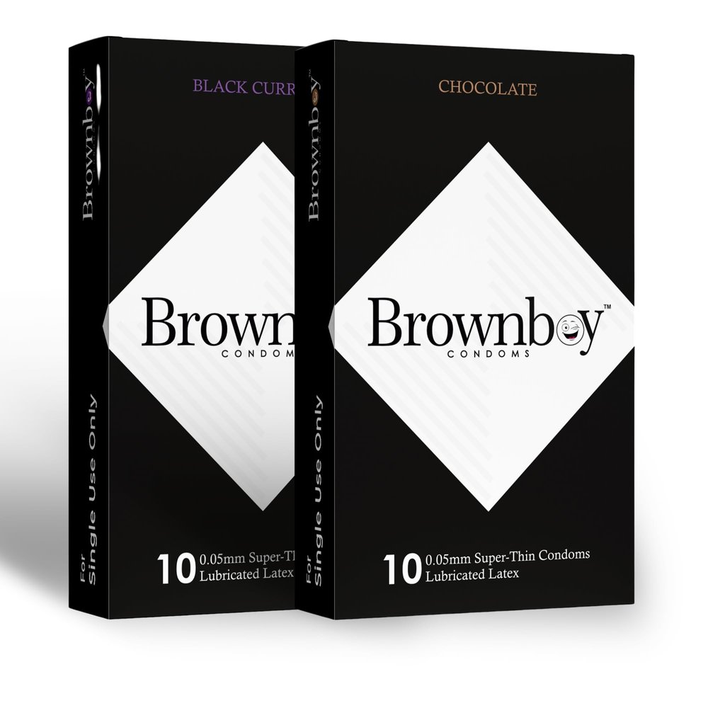 Brownboy 0.05mm Super Thin & More Time Male Protection Condom, Premium Condomms, Disposable Condomm for Men Combo Pack of 2 - Honeymoon Set of 20 Pcs (2, BR - CHO/BCu)