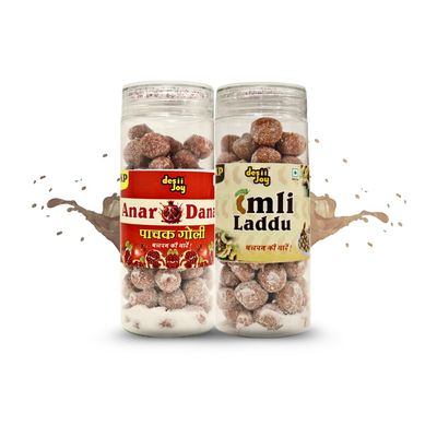 Desiijoy Anardana goli and Imli laddu 200gm each 2 Pack