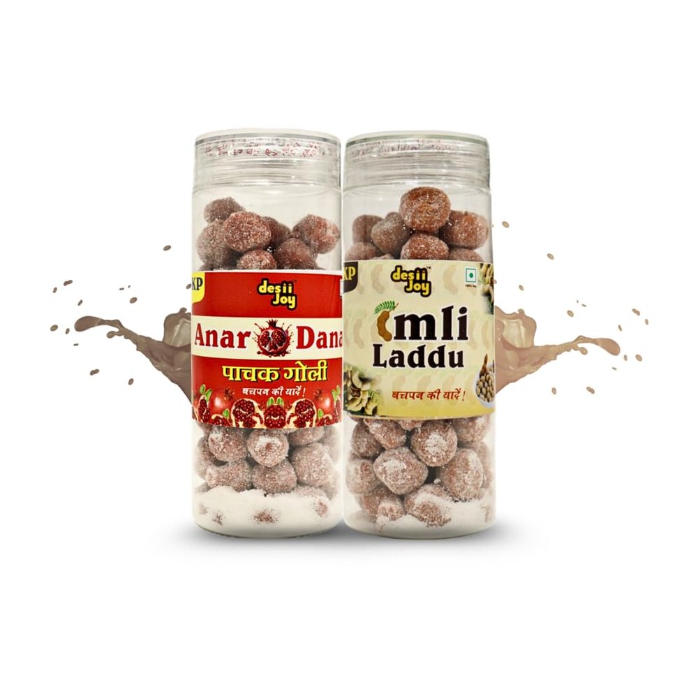 Desiijoy Anardana goli and Imli laddu 200gm each 2 Pack