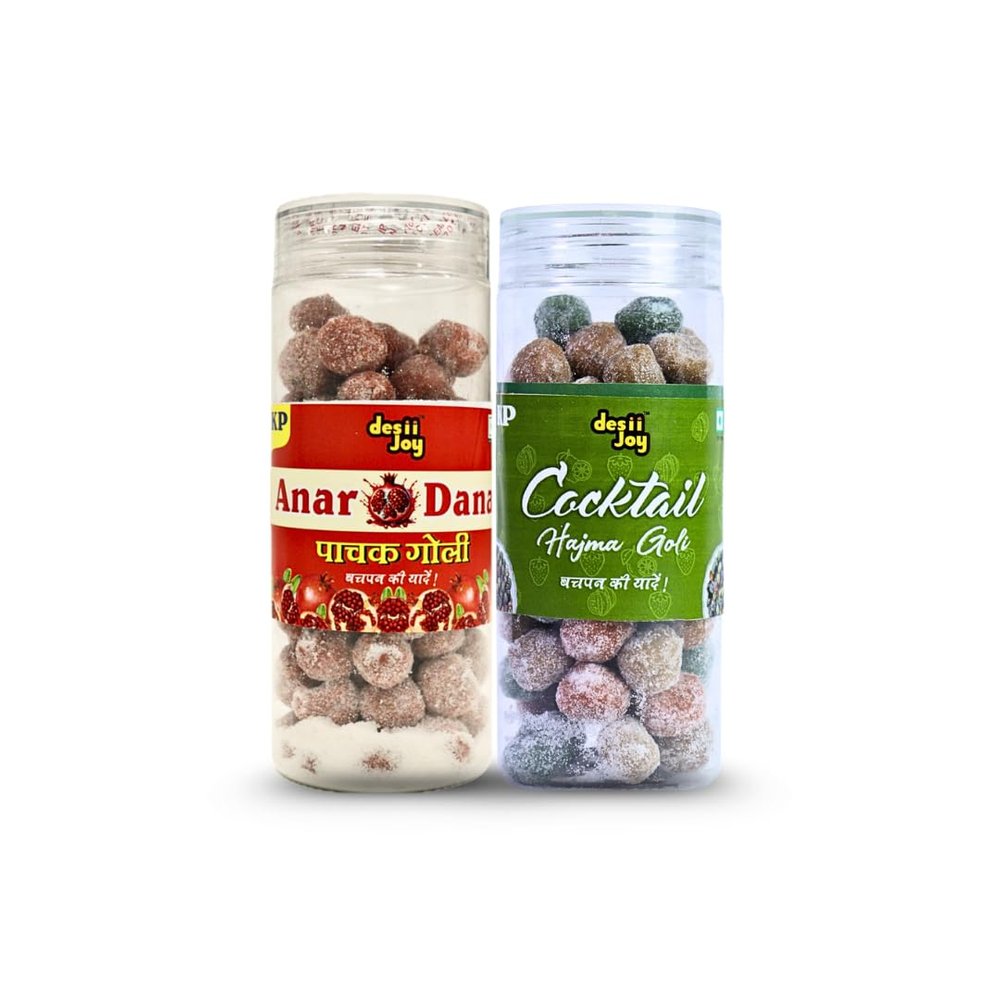 Desiijoy Anardana candy and Cocktail 200gm each 2 Pack