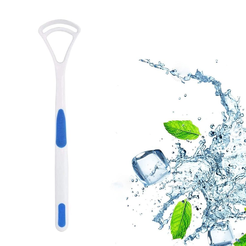 BRIGHTZONE tongue cleaner Fights Bad Breath & Oral Health Care Improved Taste Sense for fresh people of india for adult & children Flexible Handle Easy to Use pack of 2